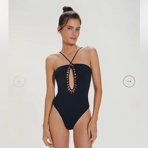 VIX Leeza One Piece, Black, Medium, $278